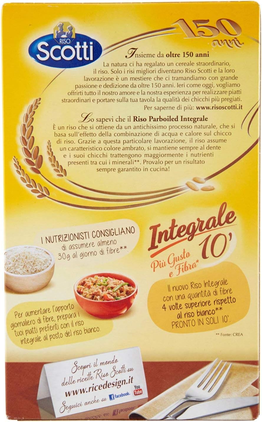 Riso Scotti - Riso Integrale - 2 confezioni da 1 kg [2 kg]