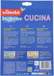 Vileda Panno Microfibra per Cucina con Speciali Bande Abrasive di Nylon, Disincrosta senza Graffiare - 1 Prodotto