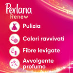Perlana Renew Caps Colorati, detersivo lavatrice capsule, nuova formula 3in1, ideale per tutti i capi colorati, confezione singola da 18 lavaggi