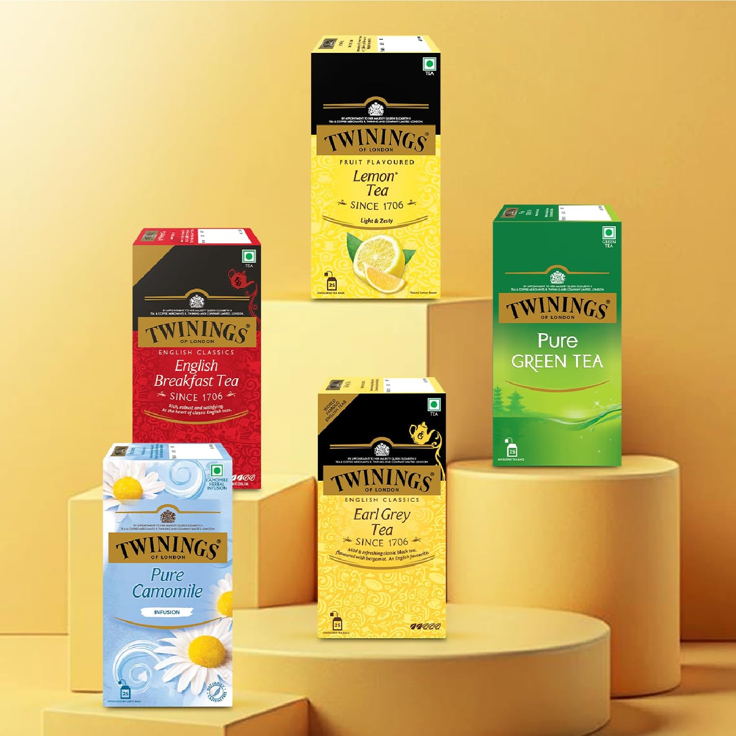 Twinings - Lemon, Tè nero con aroma limone - 50 g
