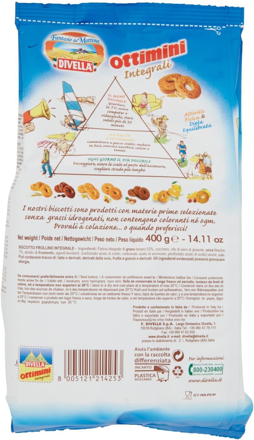 Divella Biscotti Integrali, 400g