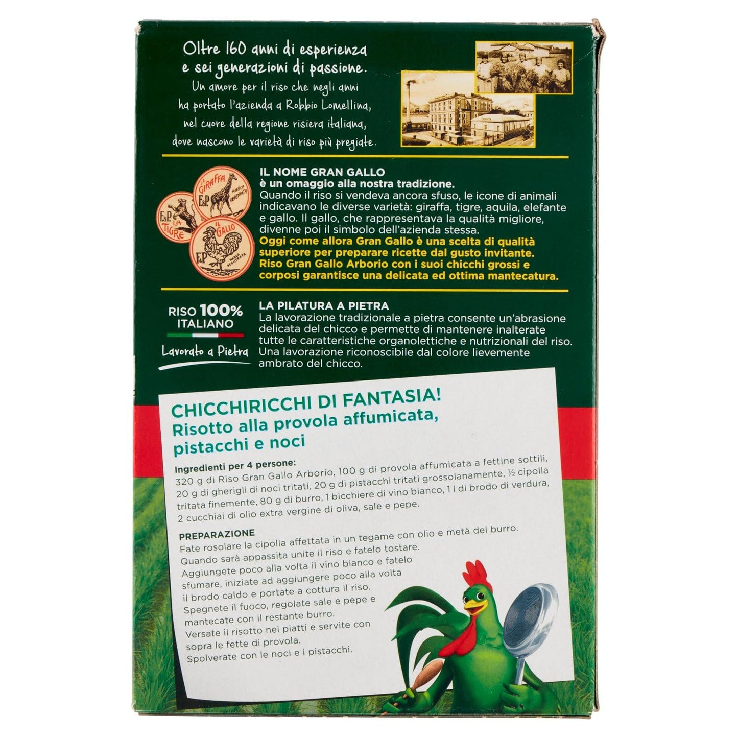 Gran Gallo - Risotti, Riso Arborio, Chicchi Grossi - 500 G - [confezione da 12]
