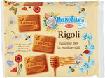 Mulino Bianco Biscotti Frollini Rigoli con Miele Italiano, Perfetti per la Colazione- 800 g