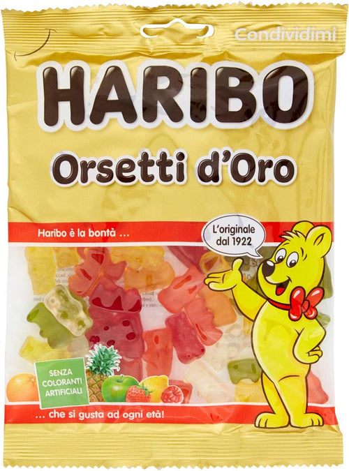 Haribo Caramelle Gommose Orsetti D'Oro, 175g