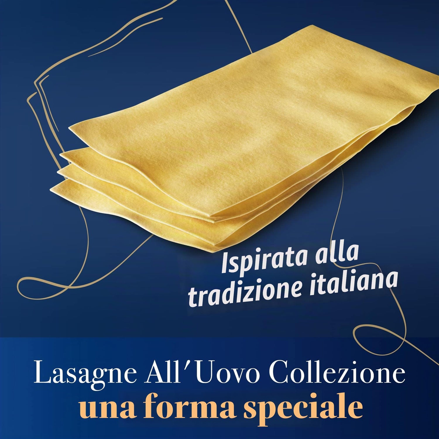 Barilla Pasta all' Uovo le Emiliane Lasagne Classiche, 500g (Confezione da 6)