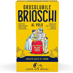 Orosolubile Brioschi al volo Limone - 15 Bustine di granulato digestivo e effervescente, da usare senz'acqua - Allo squisito gusto di limone - per un sollievo gustoso ed istantaneo - 15g
