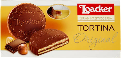 Loacker Gran Pasticceria Tortina Original, Delizie di Cioccolato al Latte - 63 gr