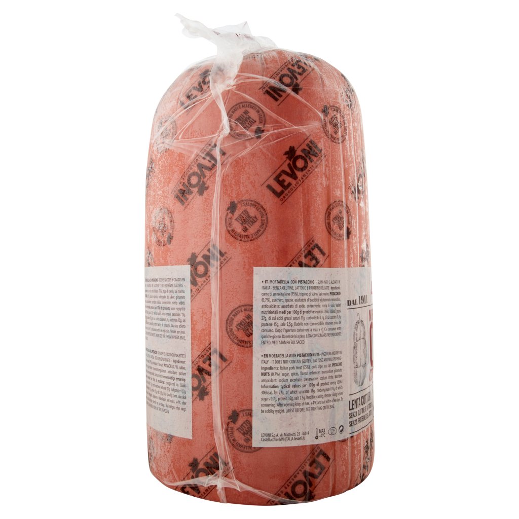 MORTADELLA LEVONI ORO AL PISTACCHIO Kg. 4,50/5,00 Il Pezzo