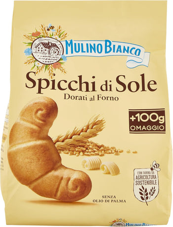 Mulino Bianco Biscotti Frollini Spicchi di Sole, Colazione Ricca di Gusto - 900 g