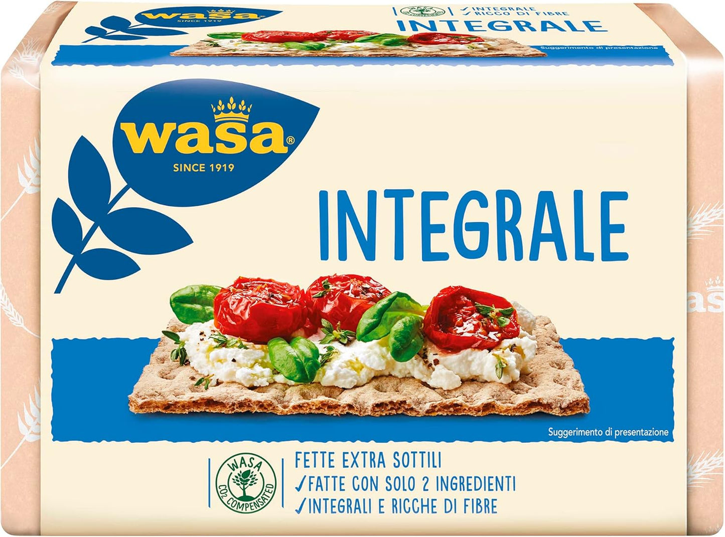 Wasa Integrale, Cracker Integrali e Ricchi di Fibre, 270 g, Extra-Sottili
