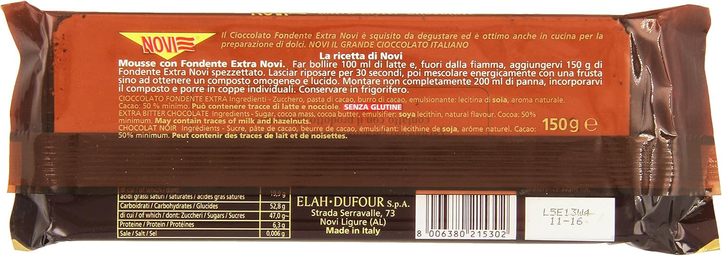 Novi Novibloc Cioccolato Fondente Extra, 150g