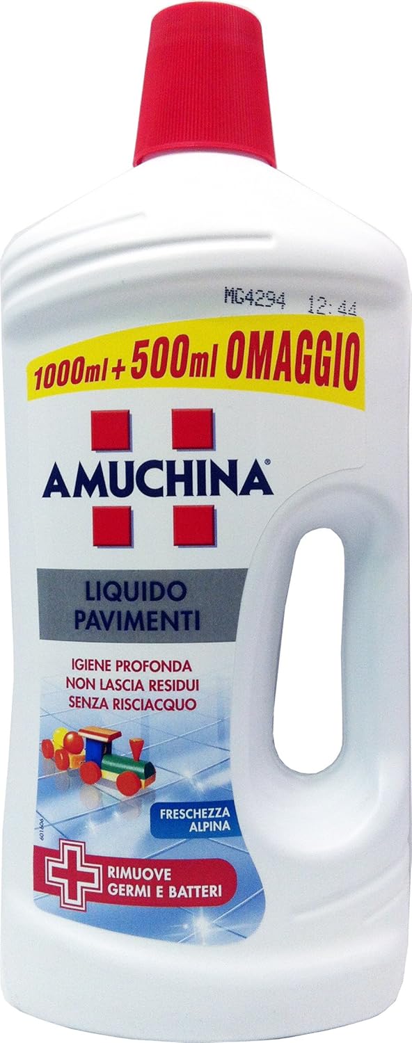 8 x AMUCHINA Pavimenti Liquido 1000+500=1500 Ml