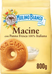 Mulino Bianco Biscotti Frollini Macine con Panna Fresca, Colazione Ricca di Gusto, 800g (Confezione da 2)