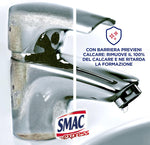 Smac Express - Scioglicalcare Igienizzante Spray Profumato, Detergente Anticalcare Bagno con Barriera Protettiva, con Essenze di Agrumi, 650 ml x 12 Pezzi