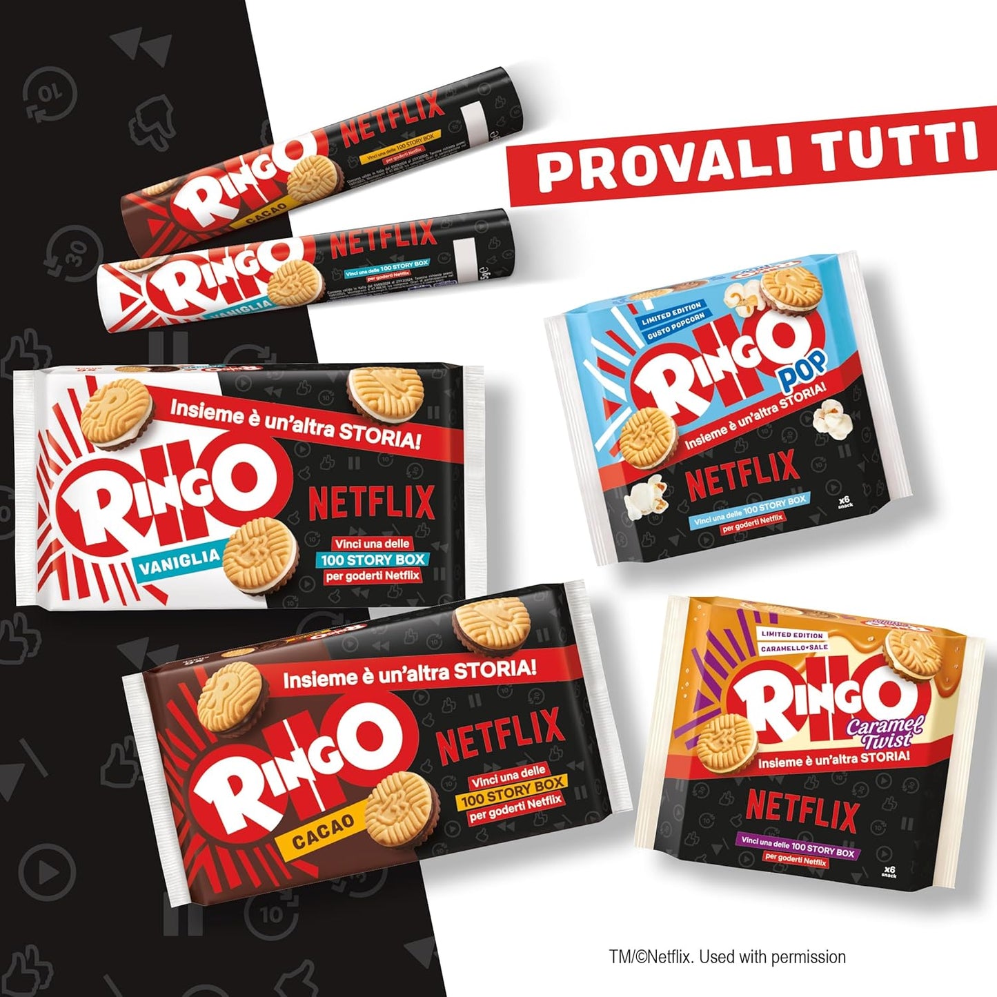 Pavesi Ringo Biscotti Farciti con Crema al Gusto Cacao per Colazione o Gustoso Snack, Senza Olio di Palma, Formato Famiglia - Confezione da 330 g