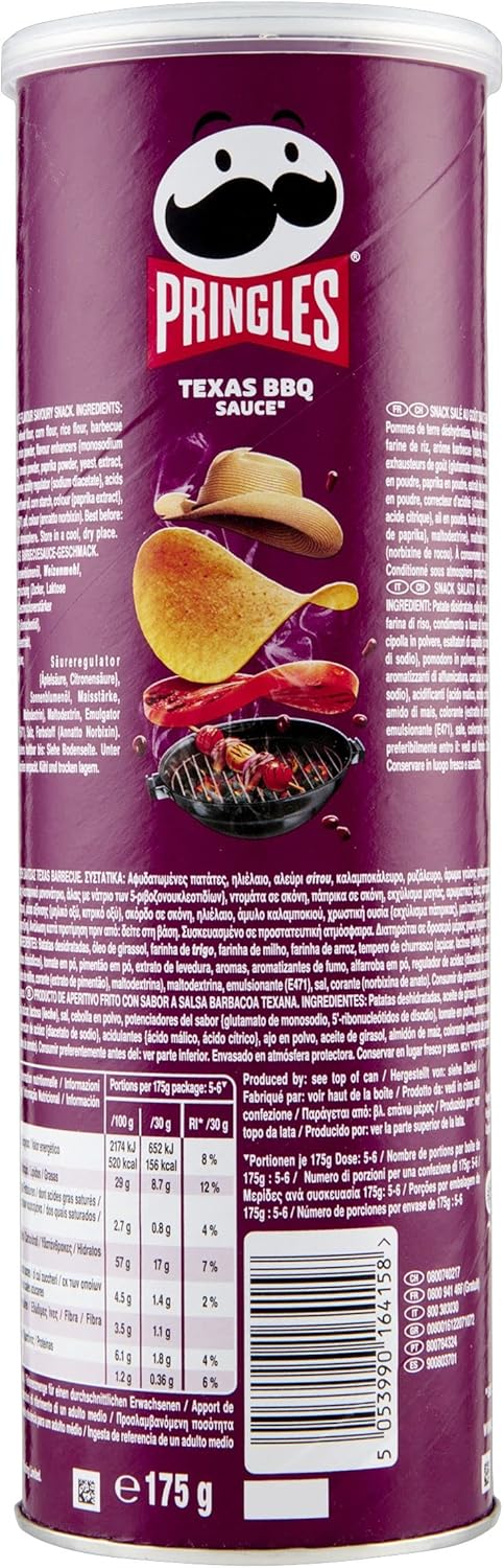 Pringles Chips Texas BBQ, 175g