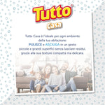 Tutto Casa, 1 Rotolo di Carta Multiuso, 3 Veli, 100* Strappi, Asciugatutto Adatto a Pulire Tutte le Superfici Senza Lasciare Tracce, 100% Made In Italy, Color Bianco