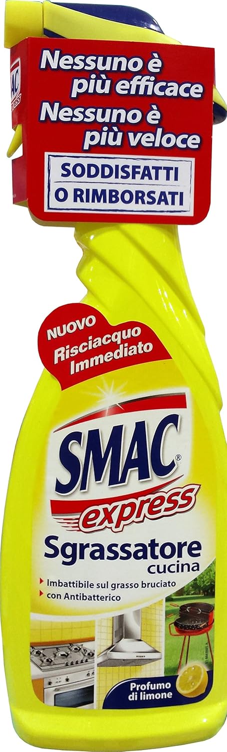 12 x SMAC Ultra Sgrassatore Profumo Di Limone Spray 650 Ml