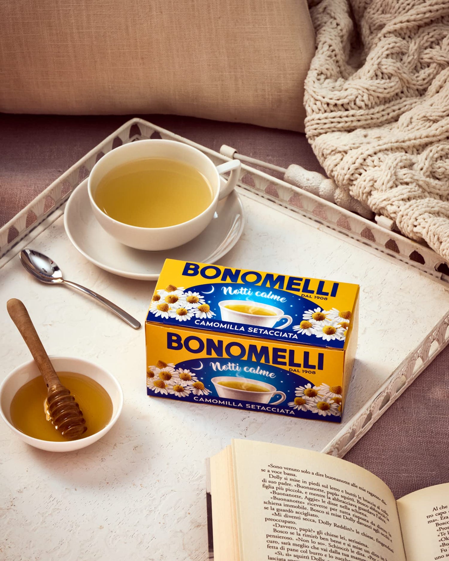 Bonomelli Camomilla Setacciata, 18 Filtri, Rilassante e Digestiva, dal Gusto Unico (27g) (Confezione da 3)