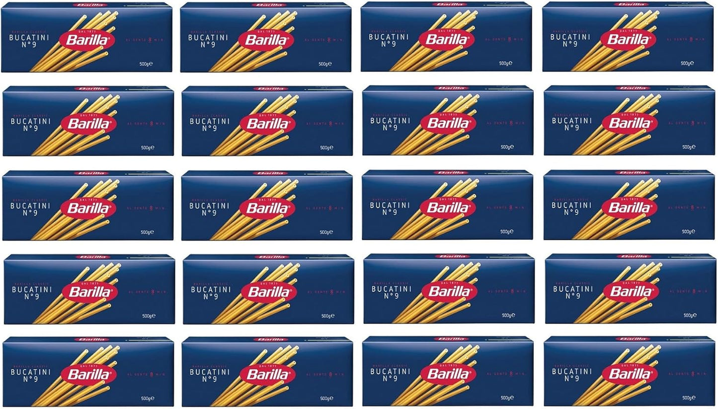 Barilla 20 x Bucatini Italian Pasta No.9 500g