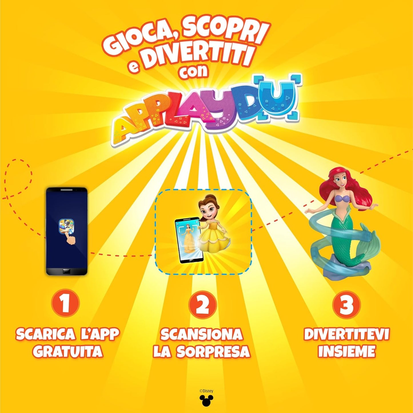 Kinder GranSorpresa Disney Princess - Uovo di Pasqua Kinder 2025, Finissimo Cioccolato al Latte con Sorpresa Disney Princess, Idea Regalo Pasqua, 150 Grammi