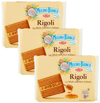 Mulino Bianco Biscotti Frollini Rigoli con Miele Italiano, Perfetti per la Colazione- 800 g (Confezione da 3)
