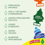 Arbre Magique, Profumatore Auto, Fragranza Vaniglia, Profumazione Dolce e Tropicale, Durata fino a 7 Settimane, Made in Italy