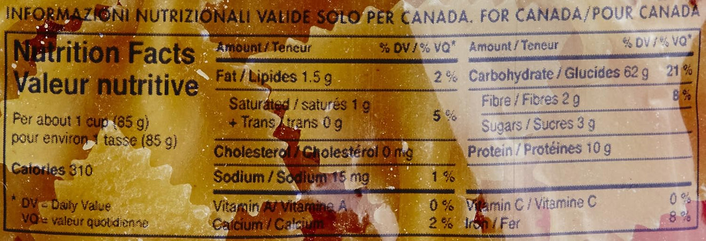 DIVELLA FARFALLE 85 COTTURA 12 MINUTI 500 GRAMMI (082669)