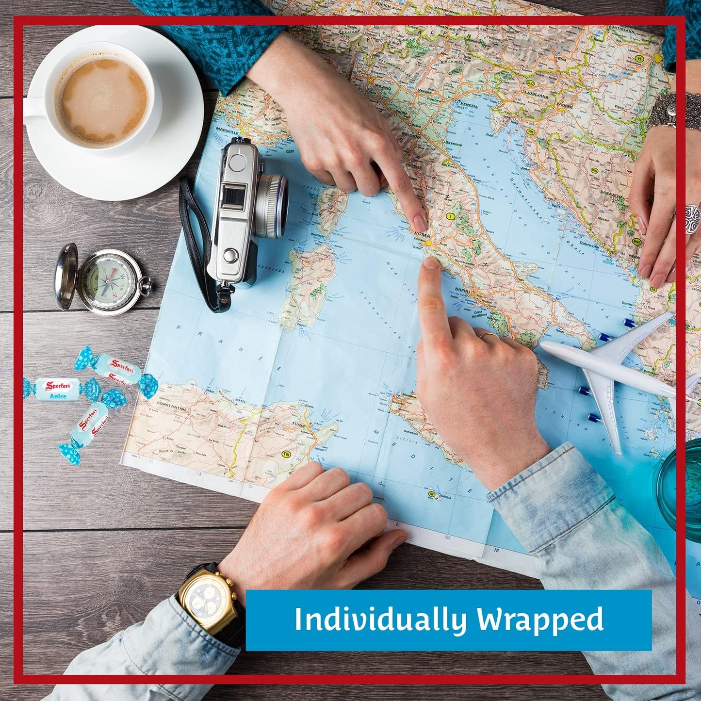 Sperlari - Caramelle Dure all'Anice, Gusto Fresco e Prolungato, Senza Glutine - Sacchetto da 200 gr