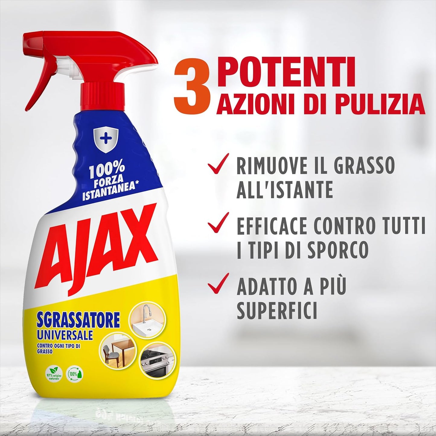 Ajax Sgrassatore Universale Spray