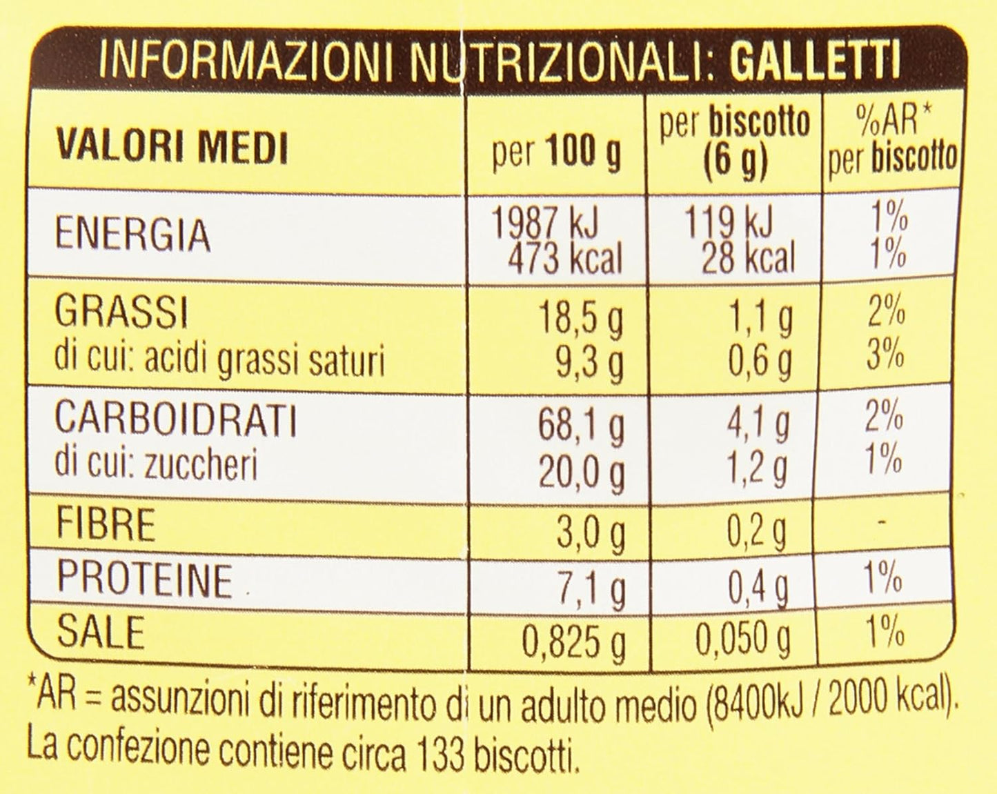 Mulino Bianco Biscotti Frollini Galletti, Colazione Ricca di Gusto - 800 gr