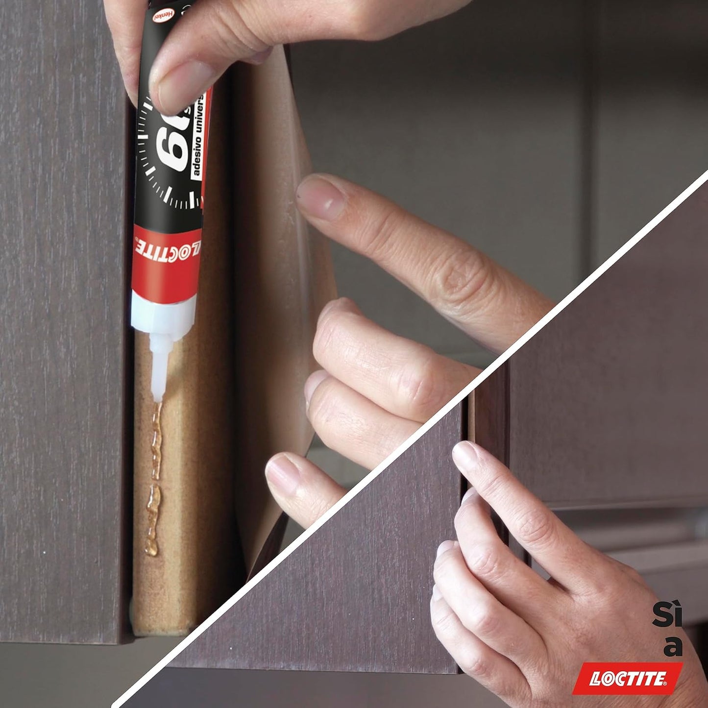 Loctite 60 Secondi Super Colla, Colla rapida per riparazioni domestiche in 60 secondi, colla liquida trasparente per molti materiali diversi, 1x20g tubetto