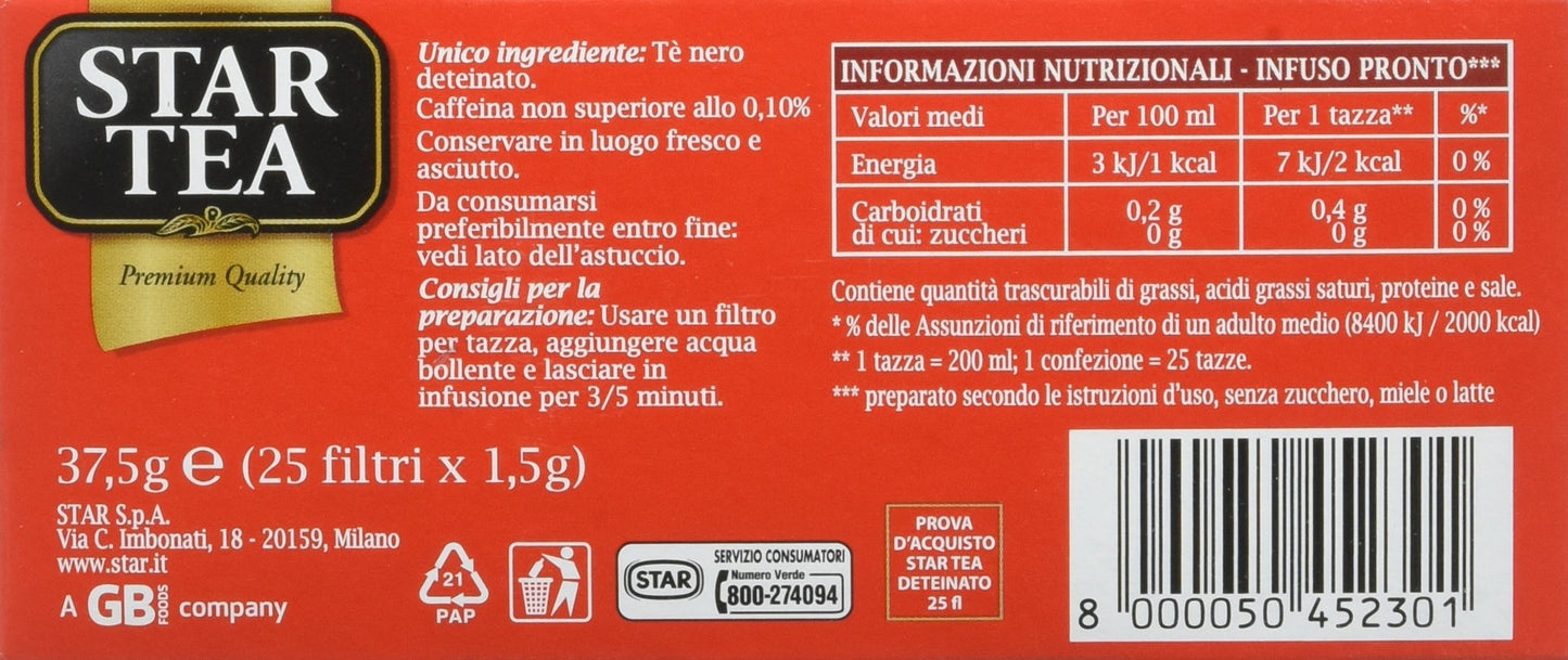 Star - Te' Deteinato - 25 Filtri - [confezione da 8]