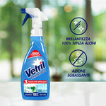 Vetril - Detergente Spray Superfici con Ammoniaca, Azione Sgrassante e Brillantezza Senza Aloni, 650 ml