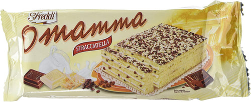 O'Mamma Stracciatella Torta Farcita al Latte con Pezzi di Cioccolato 300G - [confezione da 4]