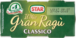STAR Il Mio GranRagù Classico, 2 x 180gr, ragù preparato secondo la tradizione, 100% carne Italiana controllata e selezionata. Senza conservanti e senza glutine