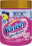 Vanish Oxi Action Multipower Polvere Rosa, Smacchiatore per Capi Colorati, 1 Confezione da 500 g di Smacchiatore per Bucato, Additivo Lavatrice Multiazione senza Candeggina