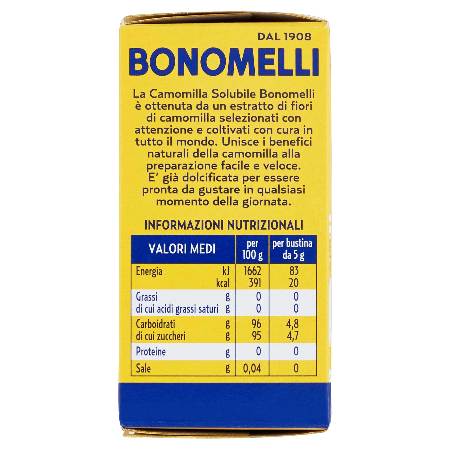 Bonomelli Camomilla Solubile Classica 20 bustine, Concentrato Estratto da Fiori Selezionati, Dona Momenti di Calma e Relax (Confezione da 2)