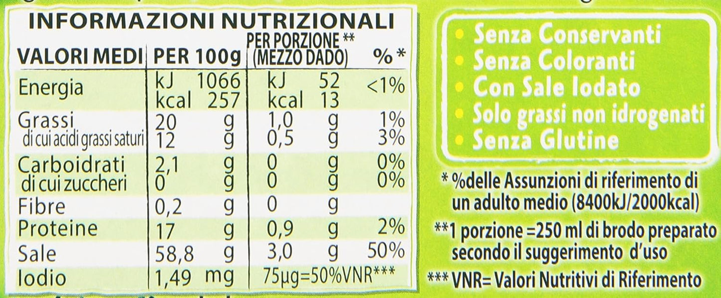 Star, Dado Classico Ricco di Sapore - 10 Dadi, 100 gr