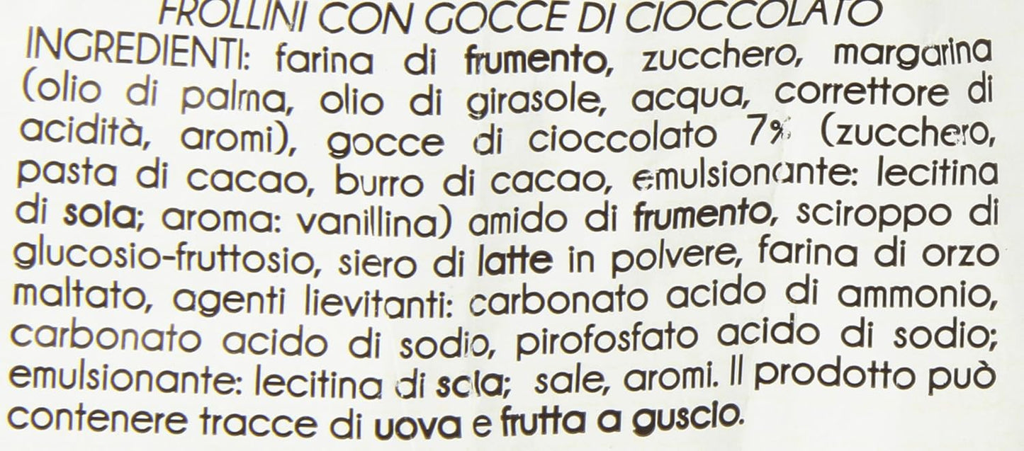 DiLeo - Biscotti, con Gocce di Cioccolato, 700 g