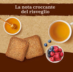 Mulino Bianco Fette Biscottate Integrali, Colazione Ricca di Fibre e Gusto, Senza Olio di Palma - 630 gr