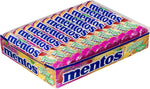 Mentos Fruit Roll, Caramelle Confettate, Gusto Arancia, Fragola, Limone, Confezione da 20 Roll Incartati Singolarmente, Formato Scorta Ideal da portare Sempre con Te o Ottimo per Compleanni e Feste