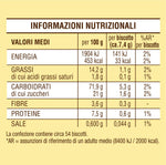 Mulino Bianco Biscotti Frollini Rigoli con Miele, 400g (Confezione da 6)