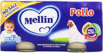 Mellin - Alimento per l'infanzia, omogenizzato con carne di pollo e farina di riso - 160 g 2 vasetti