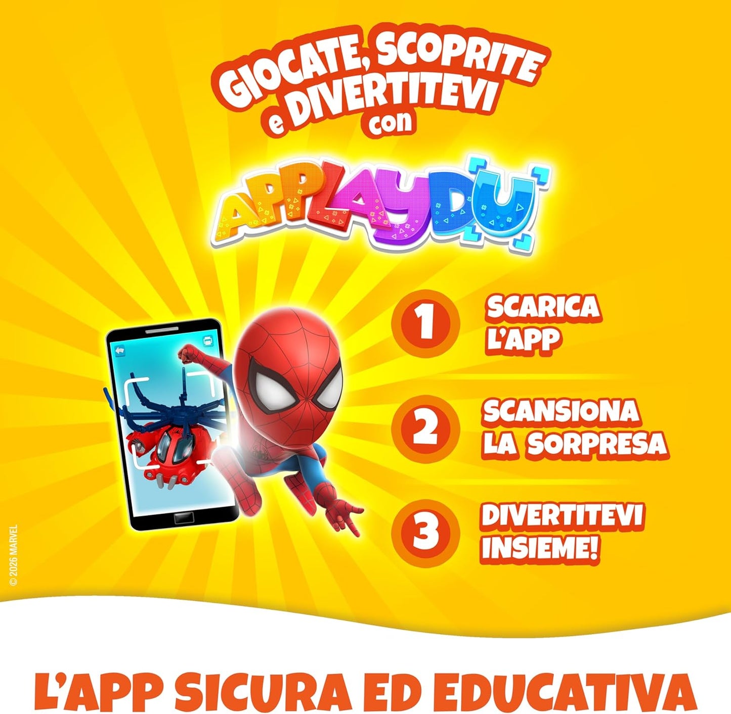 Kinder GranSorpresa Maxi Spider-Man, Uovo di Pasqua Kinder 2026 di Finissimo Cioccolato al Latte con Sorpresa Marvel Spider-Man, 220 g