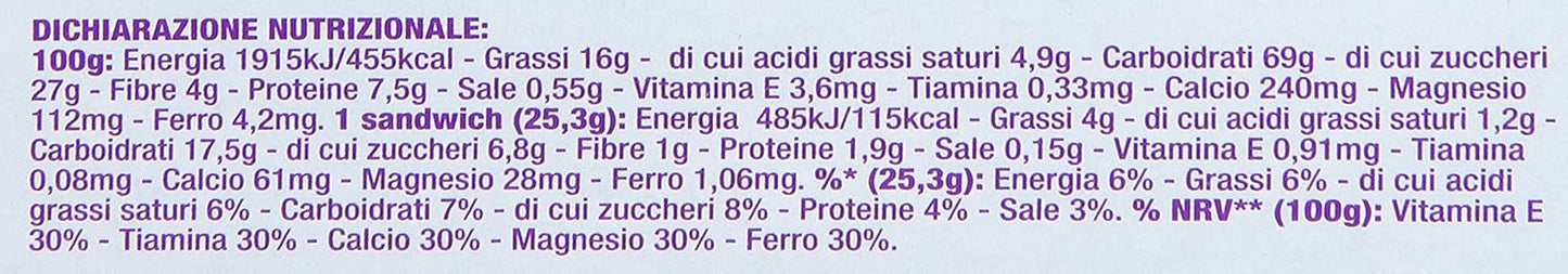 VitaSnella - Biscotti Cereal-Yo, ai cereali, con fermenti vivi e fibre - 6 confezioni da 5 monoporzioni [30 monoporzioni]