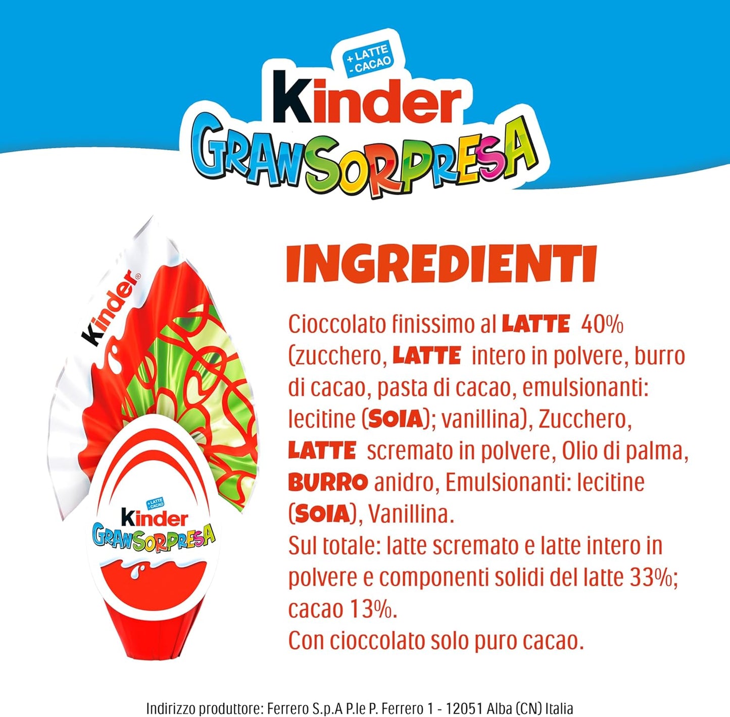 Kinder GranSorpresa Batman, Uovo di Pasqua Kinder 2026 di Finissimo Cioccolato al Latte con Sorpresa Batman, 150 g