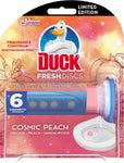 Duck Fresh Discs - Base per Dischi Gel Igienizzanti WC, Fragranza Pesca e Orchidea - Confezione da 1 Applicatore, 1 Tubo, 6 Dischetti