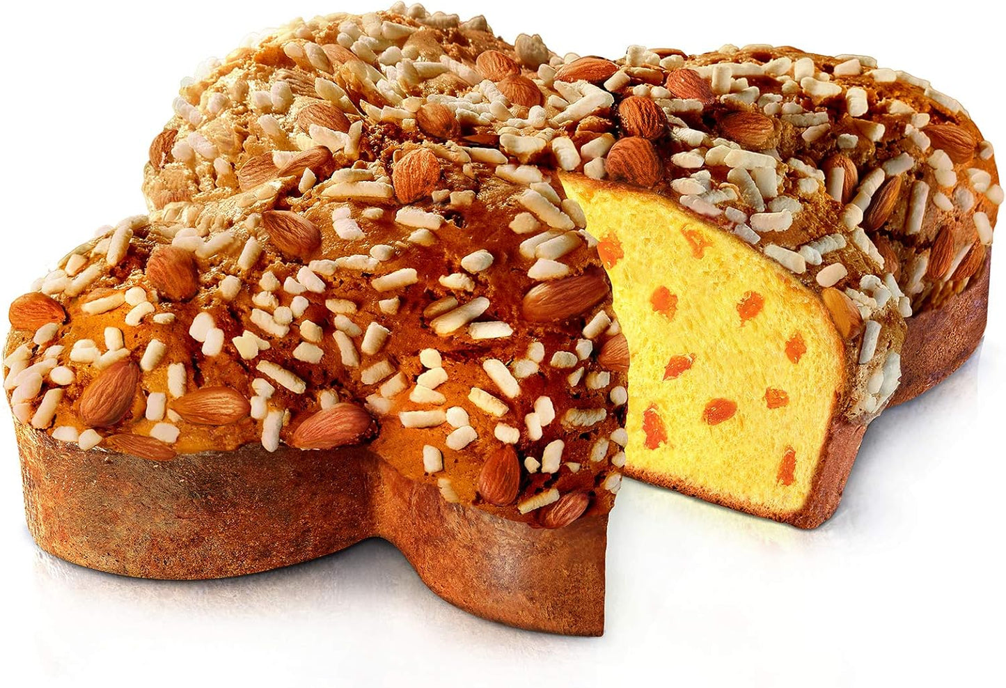 Colomba Pasquale Classica Melegatti, Con Canditi, Copertura Di Glassa E Mandorle Intere, 1kg (confezione da 2)