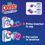 Bio Presto Power Caps Classico, Detersivo Lavatrice Predosato In Capsule, Confezione Da 54 Lavaggi